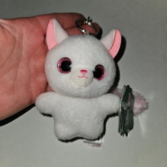 Aurora Other - YooHoo Pammee White Fox Plush Metal Clip Small Stuffed Toy Backpack Keychain TAG